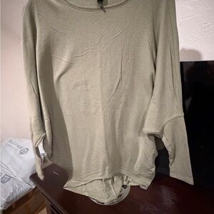 Alya Olive Green Long Sleeve Top